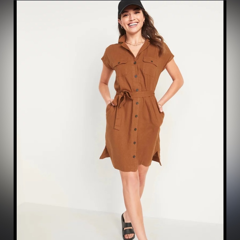 Burnt orange/rust colored dress